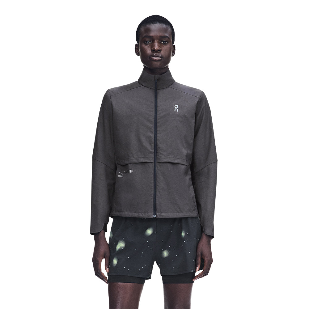 On Women's Weather Jacket Lumos 3 - BlackToe Running#colour_eclipse