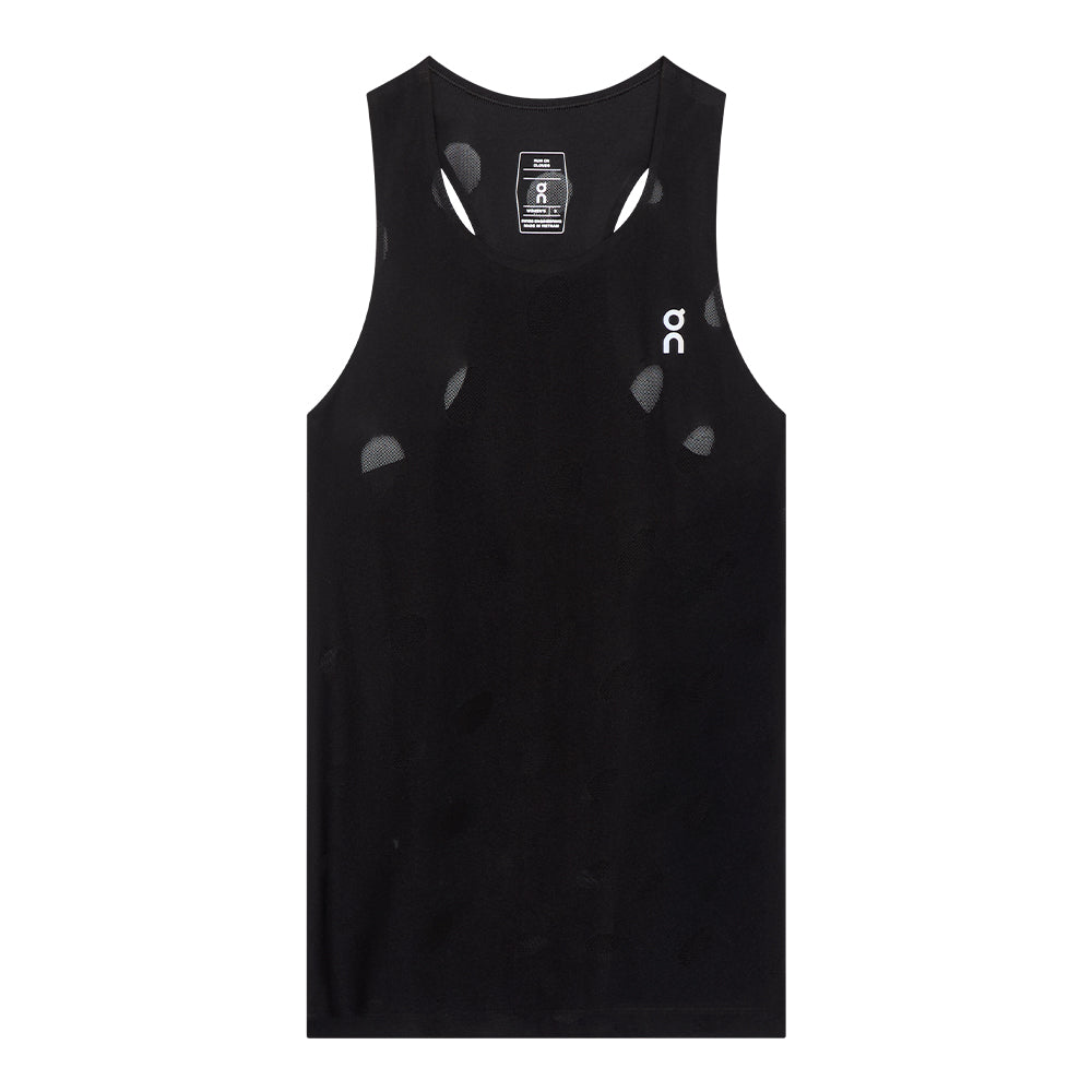 On Women's Zero Tank Breathe - BlackToe Running#colour_black