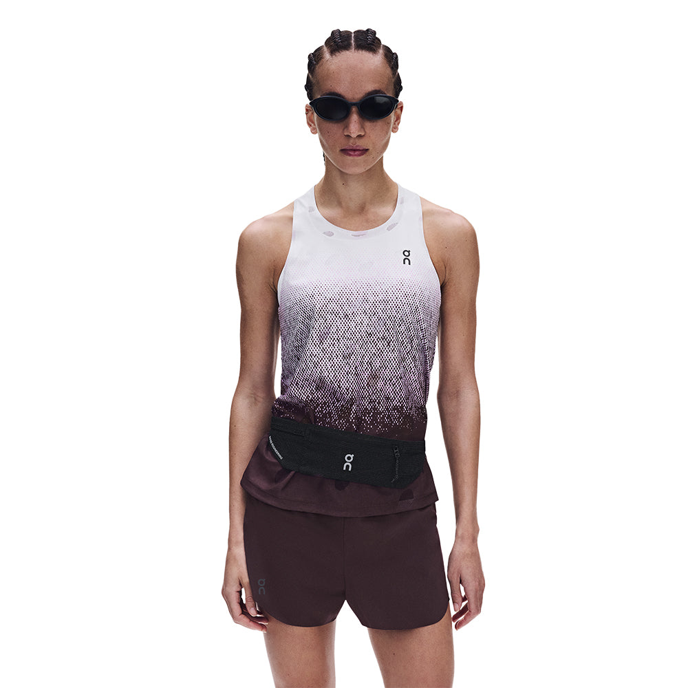 On Women's Zero Tank Breathe - BlackToe Running#colour_foxglove-white
