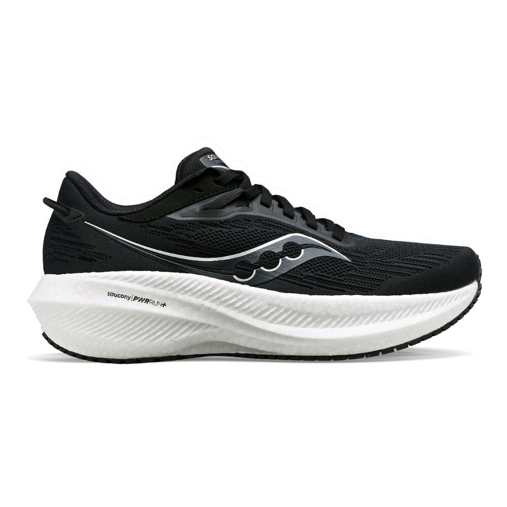 Saucony Women’s Triumph 21 - BlackToe Running#colour_black-white