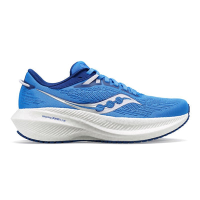 Saucony Women’s Triumph 21 - BlackToe Running#colour_bluelight-mauve