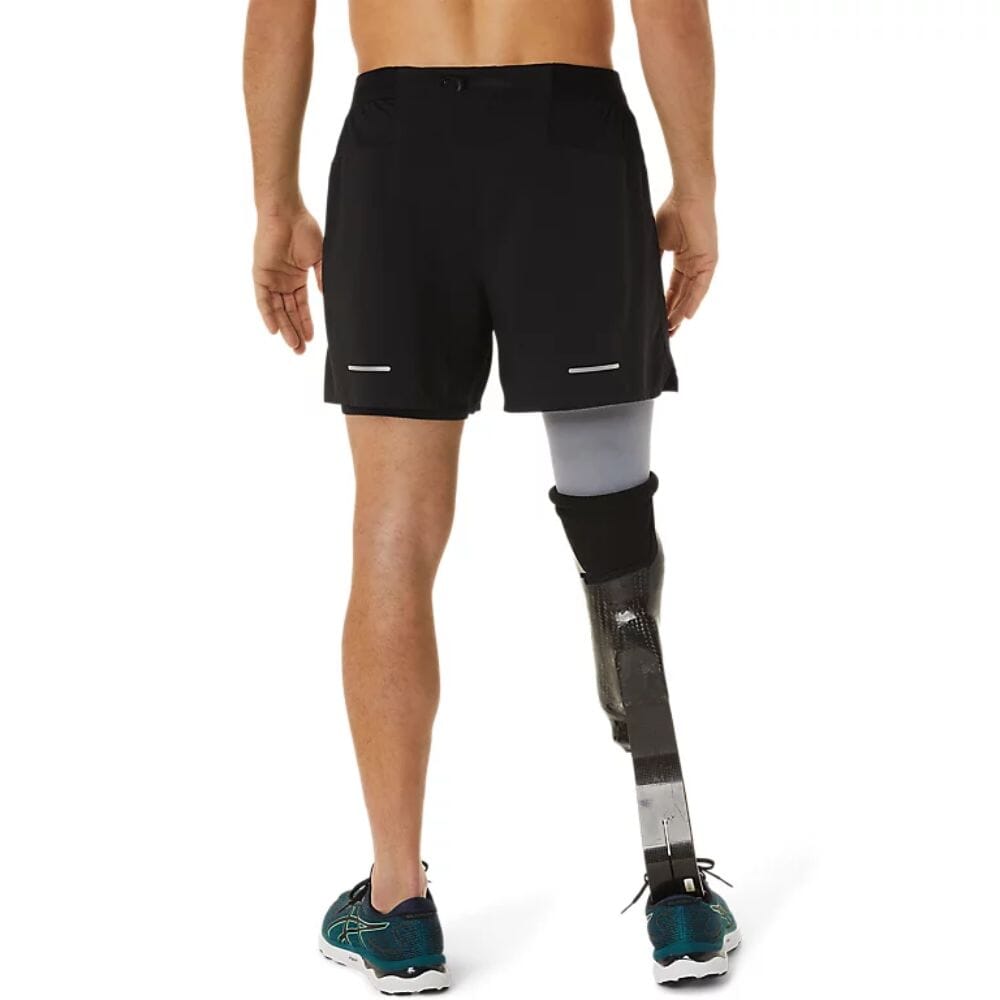 Asics Men's Road 2-N-1 5IN Short Men's Bottom - BlackToe Running#colour_performance-black