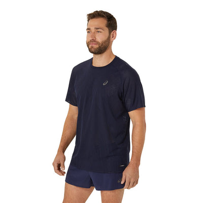 Asics Men's Metarun SS Top - BlackToe Running#colour_midnight