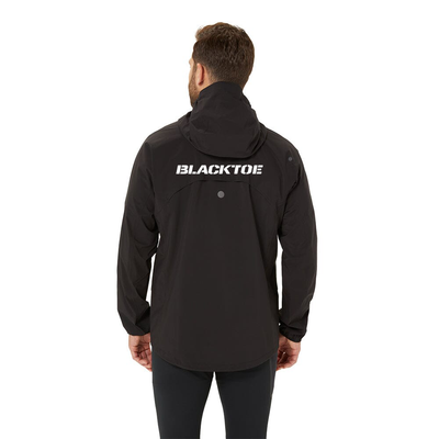 Asics Men's Metarun Waterproof Jacket - BlackToe Running#colour_black