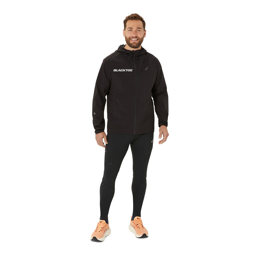 Asics Men's Metarun Waterproof Jacket - BlackToe Running#colour_black