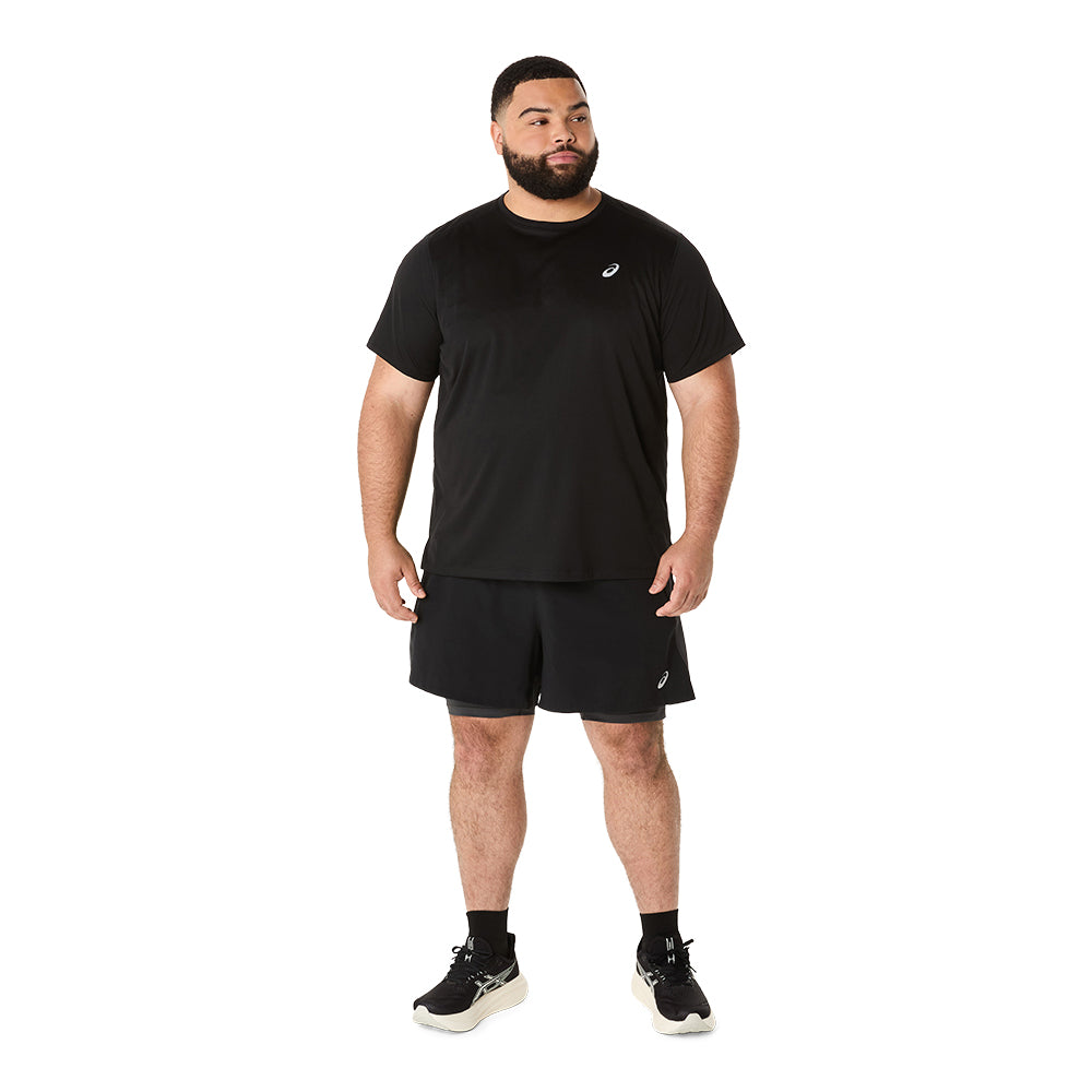 Asics Men's Road 2-N-1 5IN Short Men's Bottom - BlackToe Running