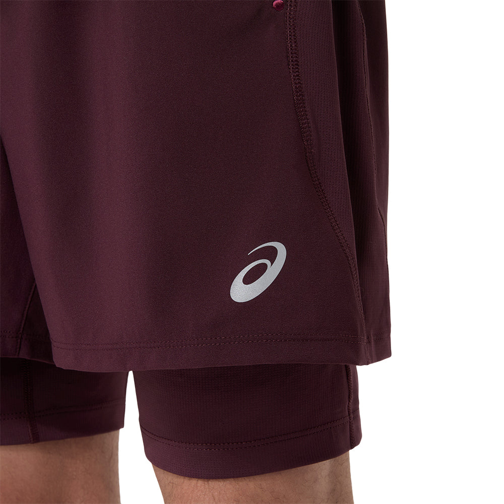 Asics Men's Road 2-N-1 5IN Short Men's Bottom - BlackToe Running