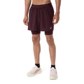 Asics Men's Road 2-N-1 5IN Short Men's Bottom - BlackToe Running#colour_dark-currant