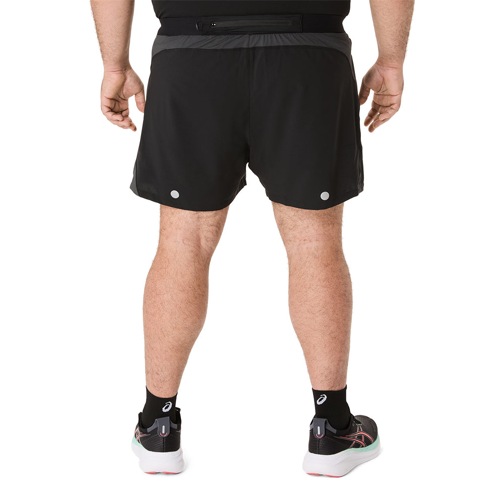 Asics Men's Road 5in Short - BlackToe Running#colour_performance-black-graphite-grey