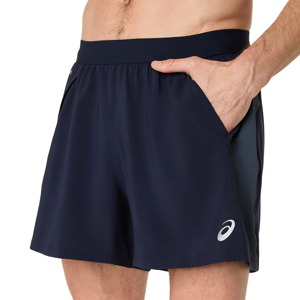 Asics Men's Road 5in Short - BlackToe Running#colour_midnight
