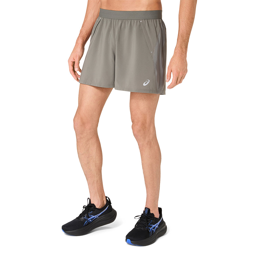 Asics Men's Road 5in Short - BlackToe Running#colour_truffle-grey