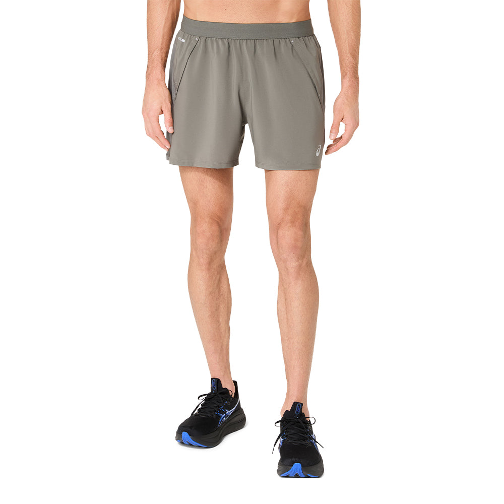 Asics Men's Road 5in Short - BlackToe Running#colour_truffle-grey