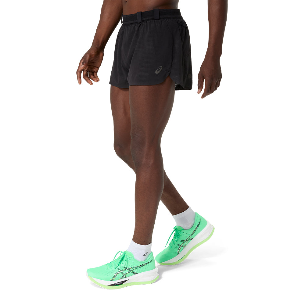 Asics Men's Metarun Split Short - BlackToe Running