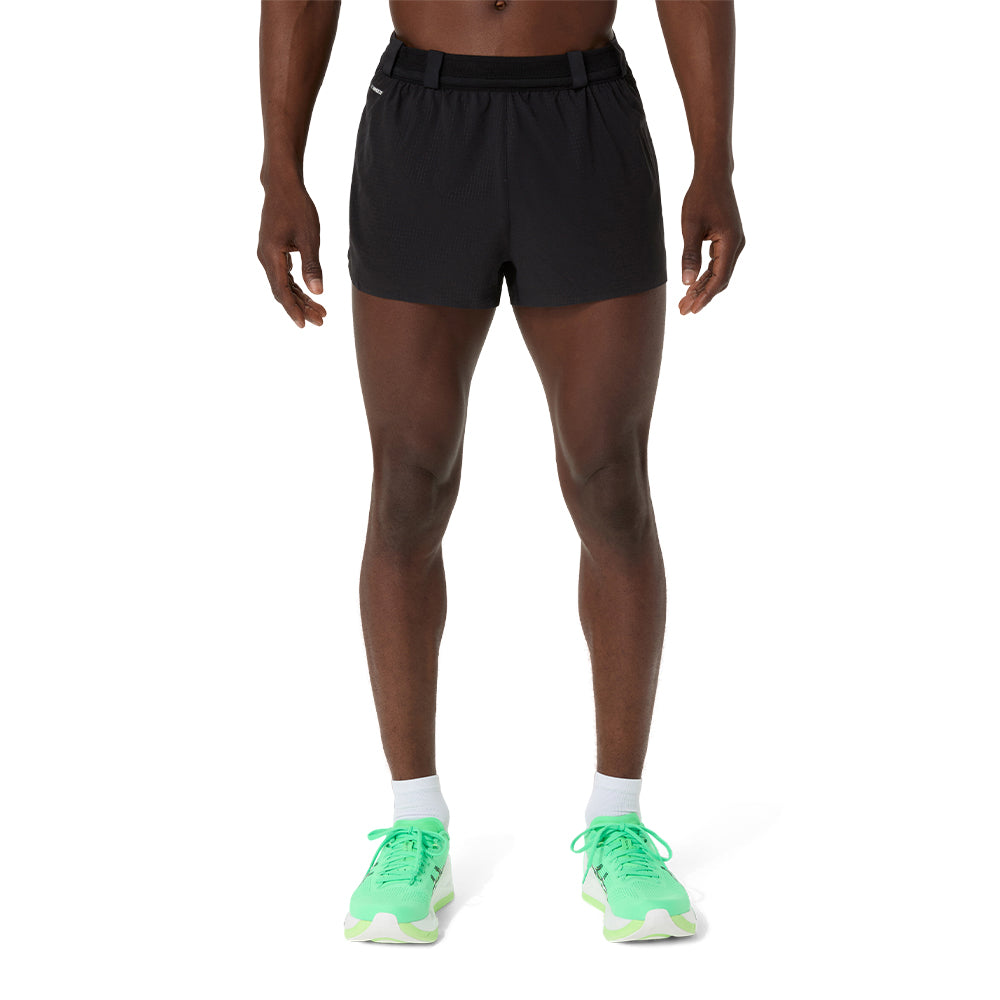 Asics Men's Metarun Split Short - BlackToe Running