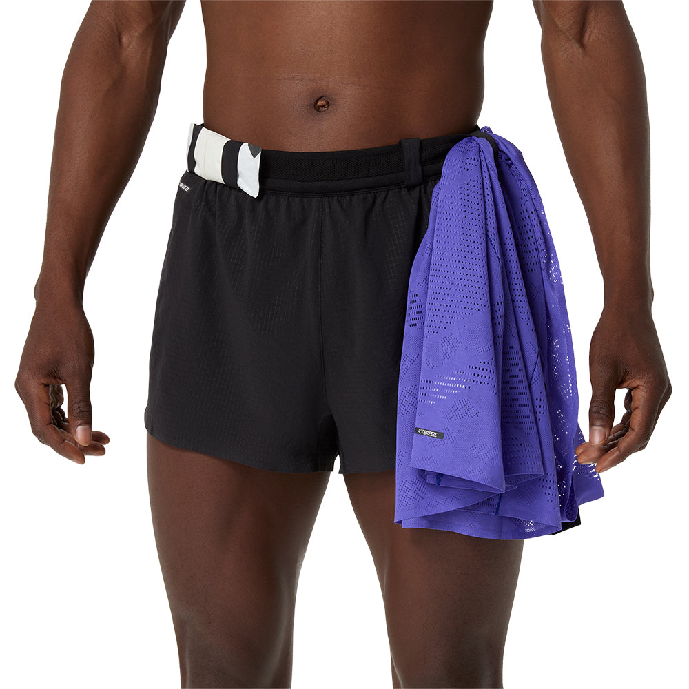 Asics Men's Metarun Split Short - BlackToe Running#colour_performance-black