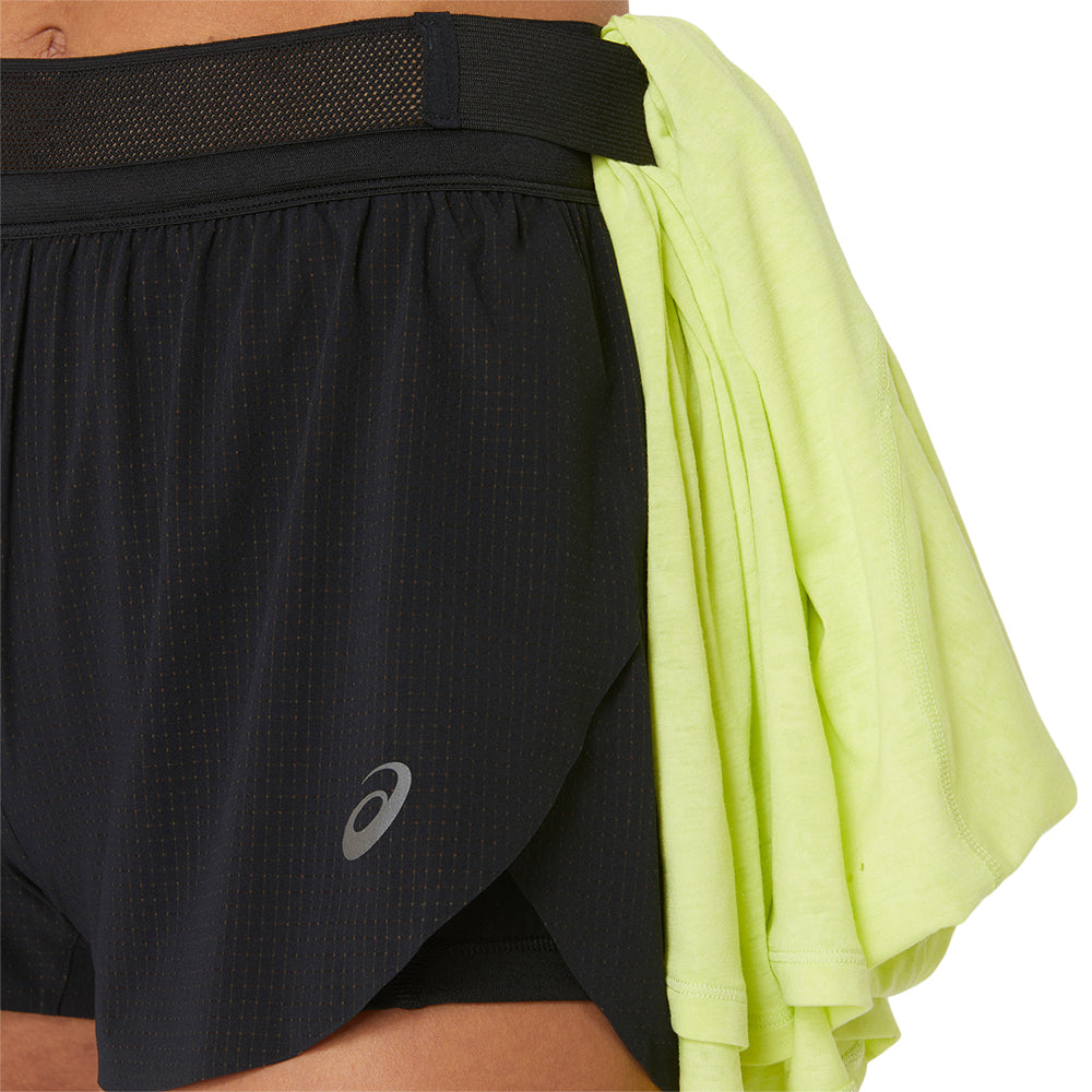Asics Women's Metarun Split Short - BlackToe Running#colour_performance-black