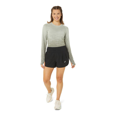 Asics Women's Road 3.5in Short - BlackToe Running#colour_performance-black