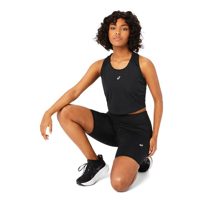 Asics Women's Road High Waist 8in Sprinter - BlackToe Running#colour_performance-black