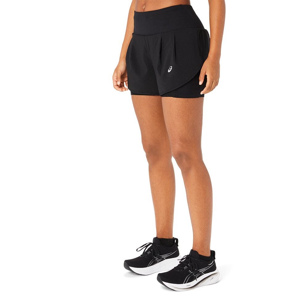 Asics Women's Road 2-N-1 3.5inch Short - BlackToe Running#colour_performance-black