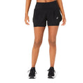 Asics Women's Road 2-N-1 3.5inch Short - BlackToe Running#colour_performance-black