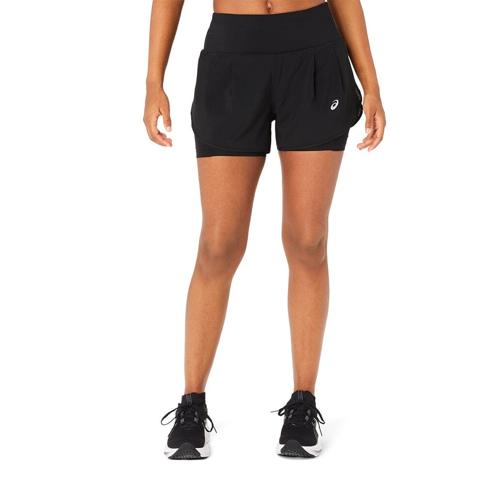 Asics Women's Road 2-N-1 3.5inch Short - BlackToe Running#colour_performance-black