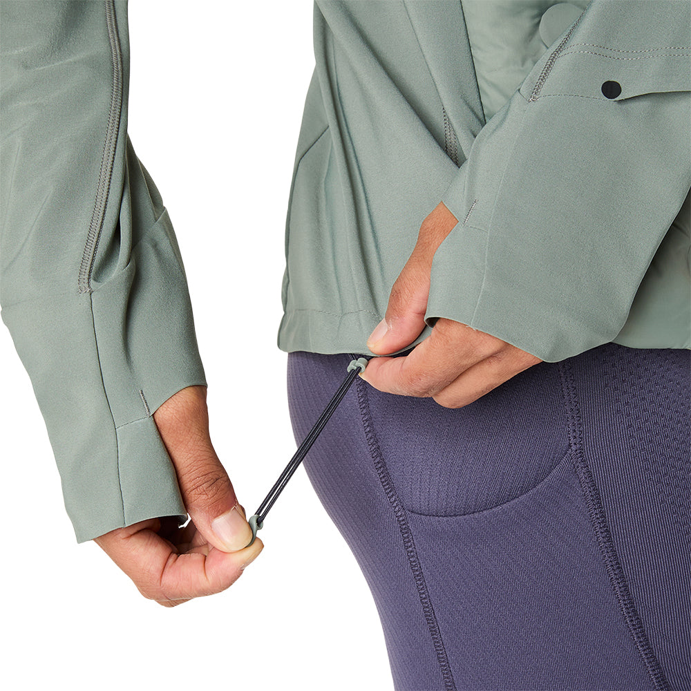 Asics Women's Road Winter Jacket - BlackToe Running#colour_monument-blue