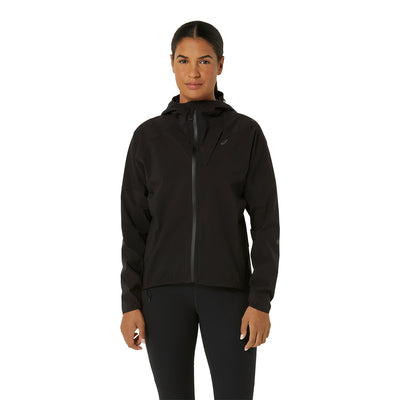 Asics Women's Metarun Waterproof Jacket - BlackToe Running#colour_black