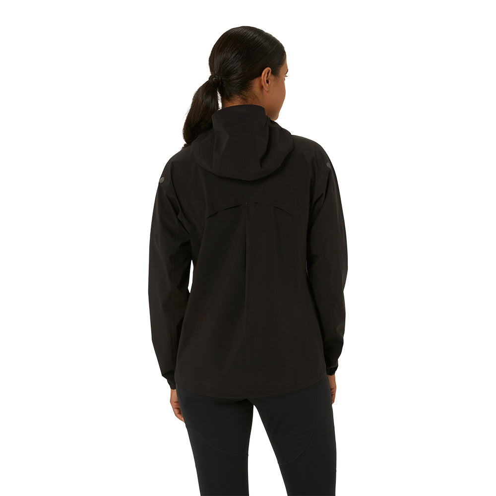 Asics Women's Metarun Waterproof Jacket - BlackToe Running#colour_black