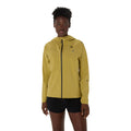 Asics Women's Metarun Waterproof Jacket - BlackToe Running#colour_lemongrass