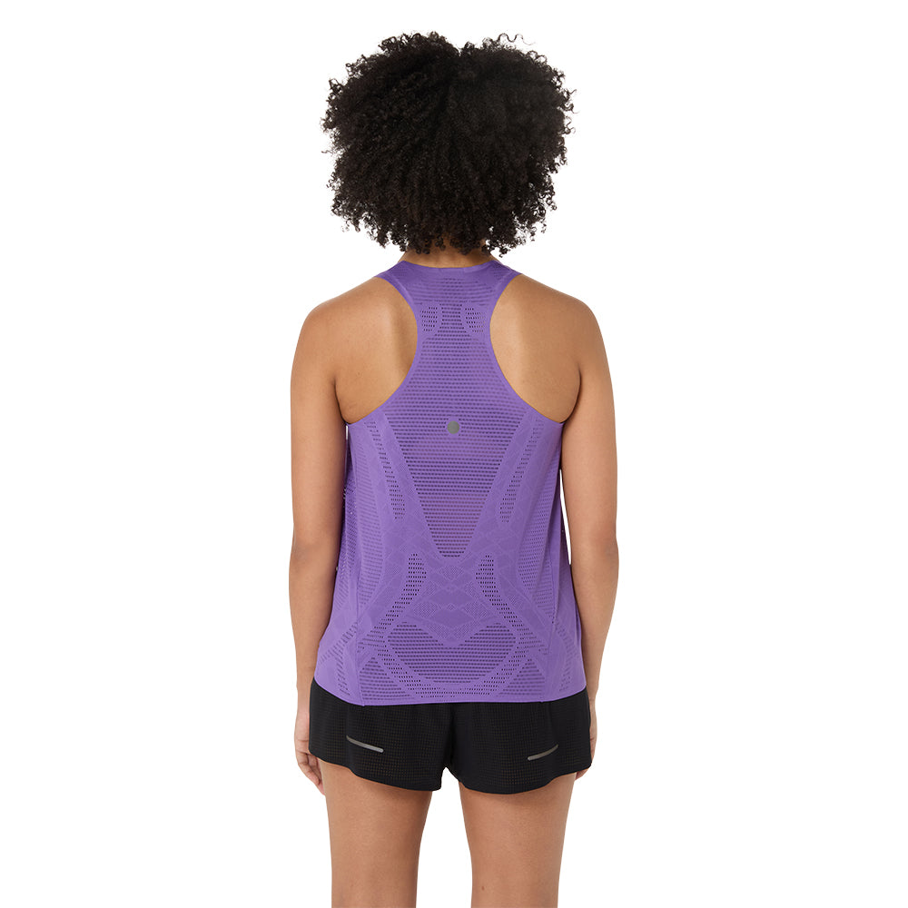 Asics Women's Metarun Tank - BlackToe Running#colour_edo-purple
