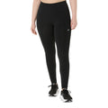 Asics Women's Road Winter High Waist Tight - BlackToe Running#colour_performance-black