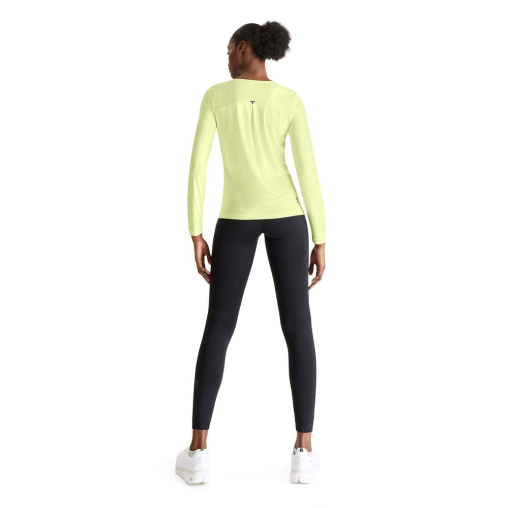 On Running Women's Performance Long-T Women's Tops - BlackToe Running#colour_hay