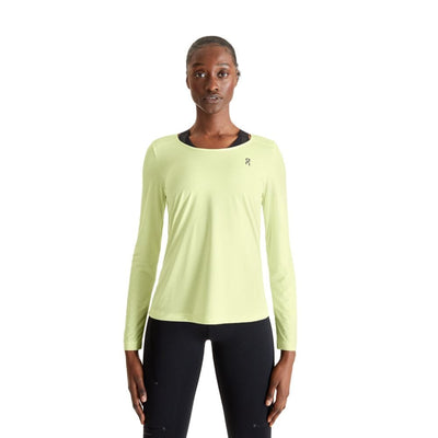 On Running Women's Performance Long-T Women's Tops - BlackToe Running#colour_hay