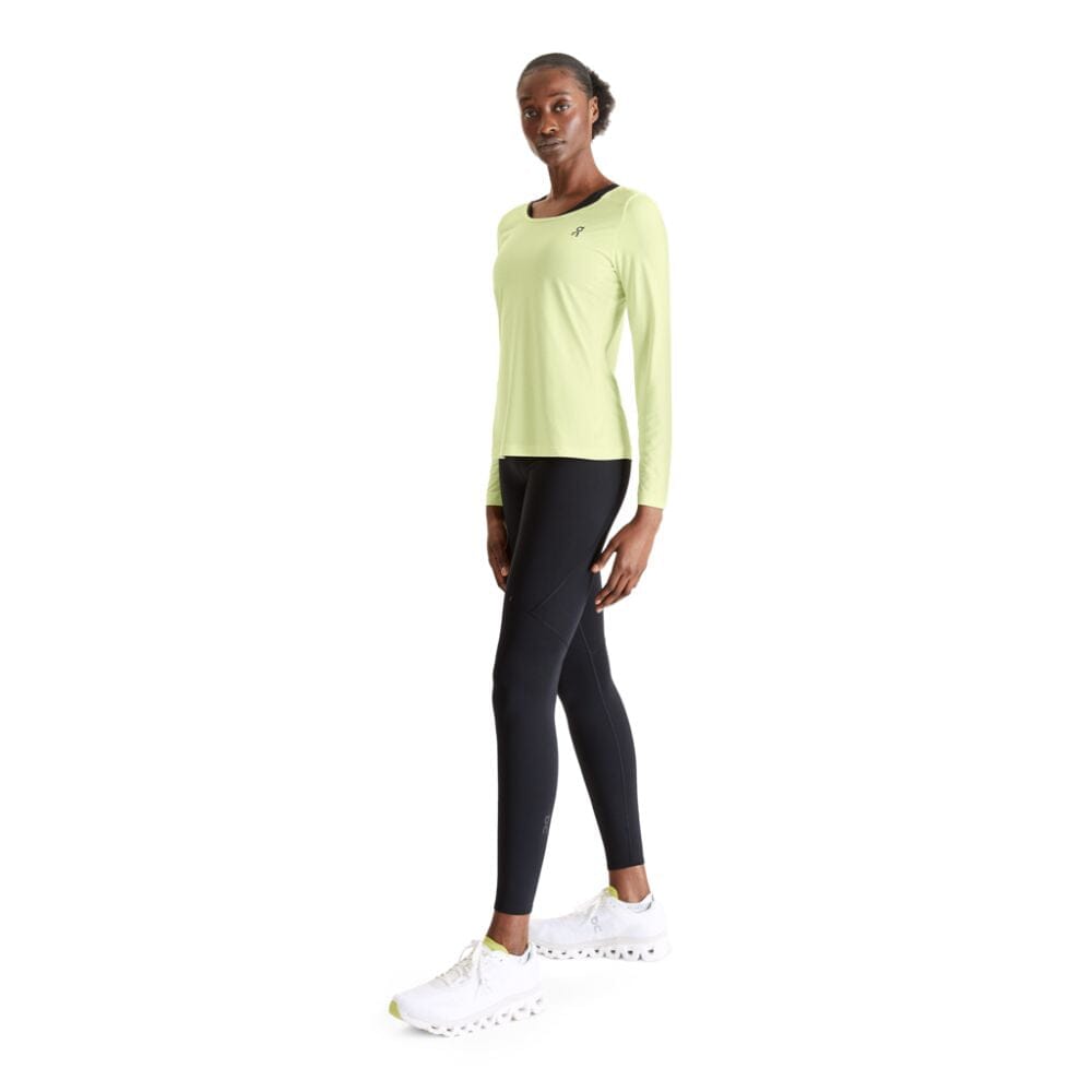 On Running Women's Performance Long-T Women's Tops - BlackToe Running#colour_hay