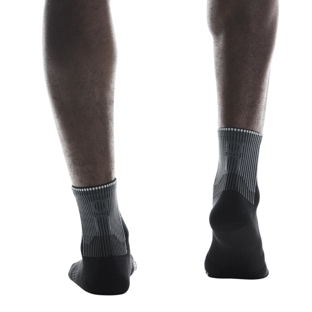 On Performance Run Sock Mid - BlackToe Running#colour_black-eclipse