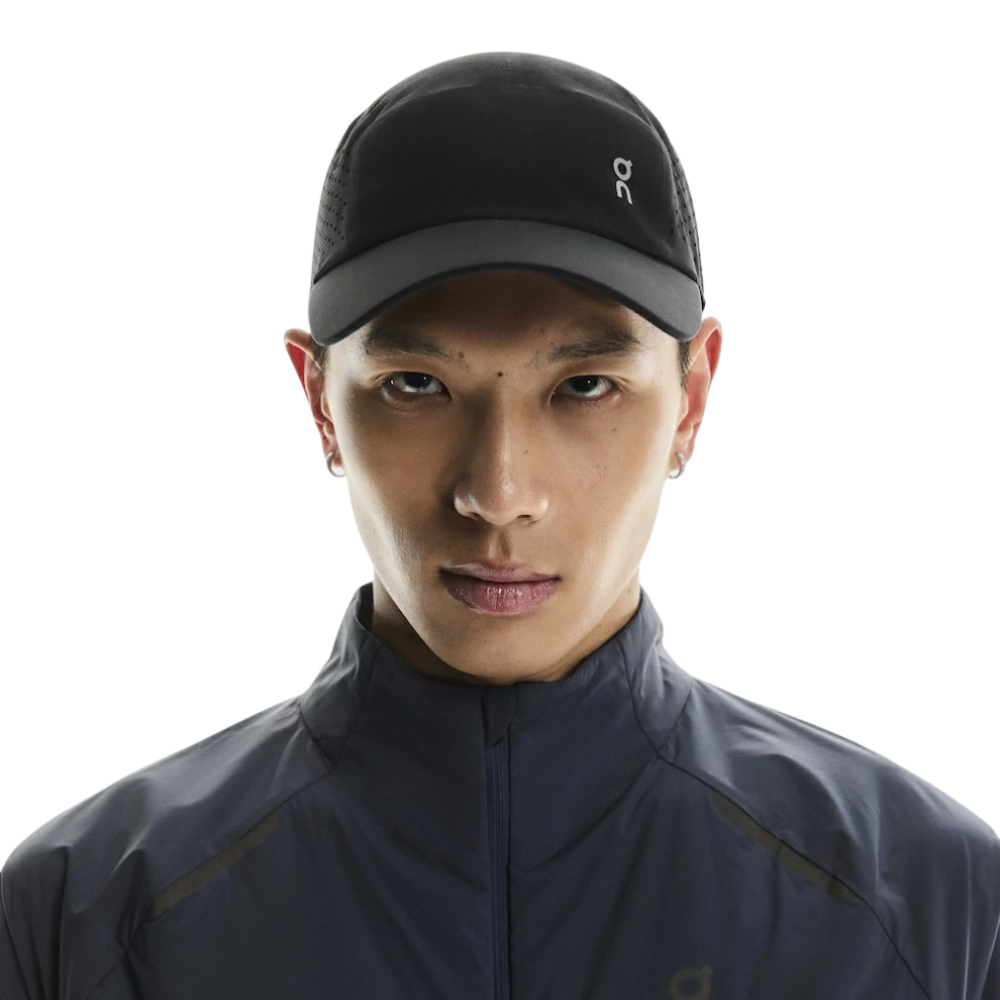 On Running Lightweight Cap Headwear - BlackToe Running#colour_black