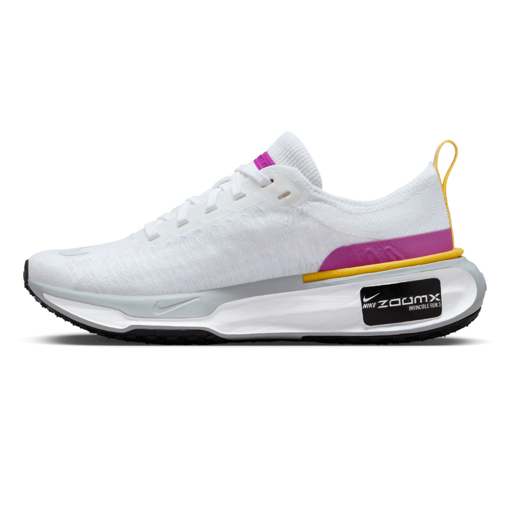 Nike Women's ZoomX Invincible Run Flyknit 3 - BlackToe Running#colour_vivid-white-purple-sulfur
