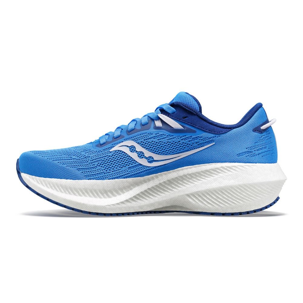 Saucony Women’s Triumph 21 - BlackToe Running#colour_bluelight-mauve