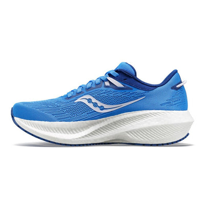 Saucony Women’s Triumph 21 - BlackToe Running#colour_bluelight-mauve