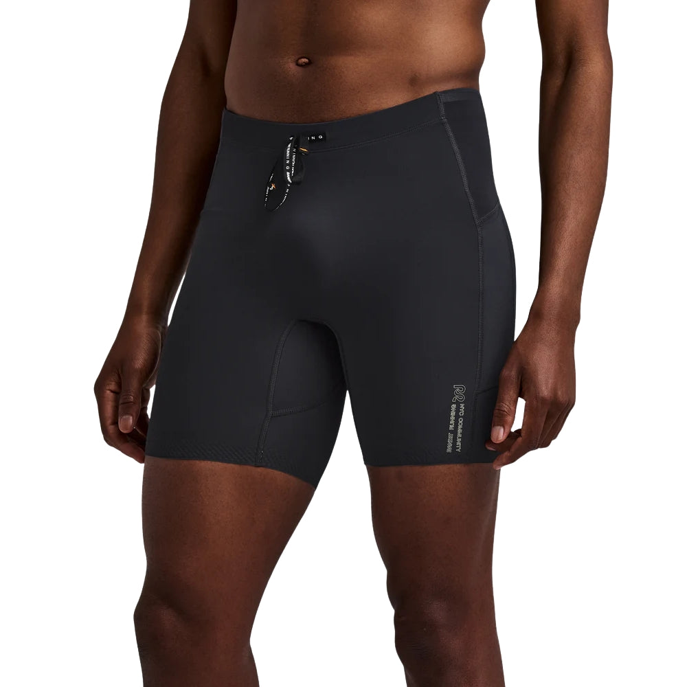 Bandit Running Men's Vanisher™ Quarter Tights - BlackToe Running