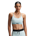 Bandit Running Women's Striped Cadence™ Strappy Run Bra - BlackToe Running#colour_mist-lagoon