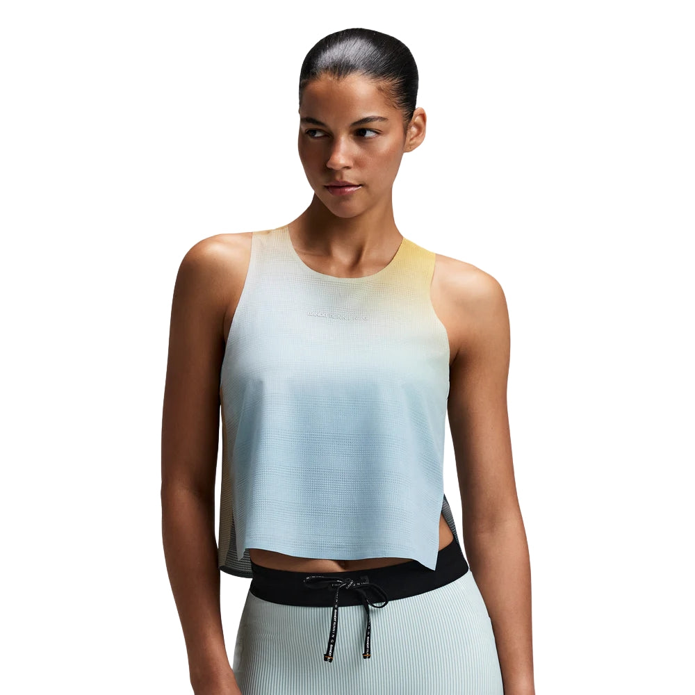 Bandit Running Women's CoolGrid™ Race Singlet - BlackToe Running#colour_lagoon-multi