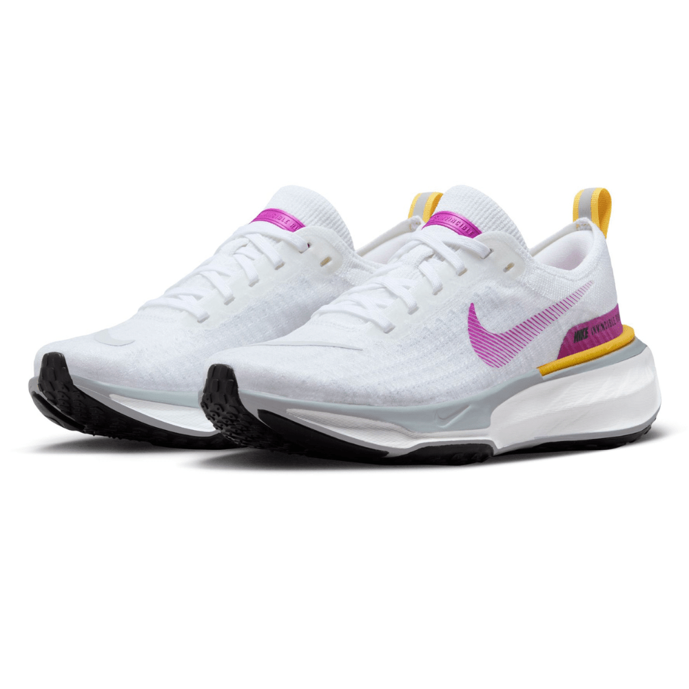 Nike Women's ZoomX Invincible Run Flyknit 3 - BlackToe Running#colour_vivid-white-purple-sulfur