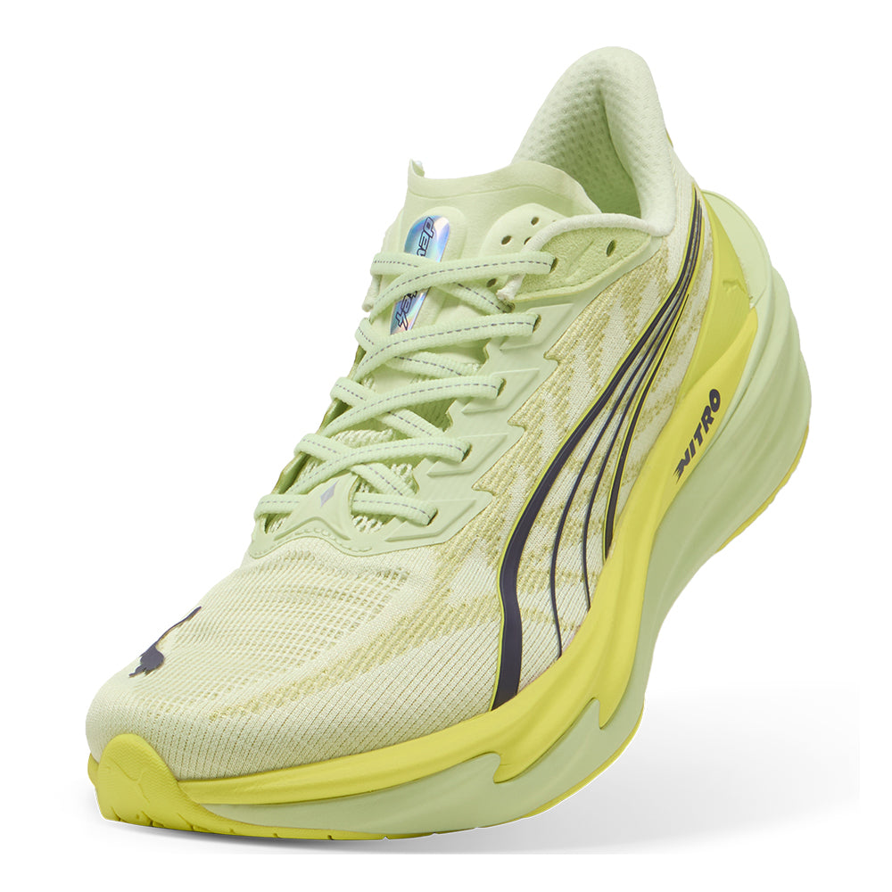 Puma Men's Deviate Nitro 4 - BlackToe Running#colour_apple-spritz-lux-lime