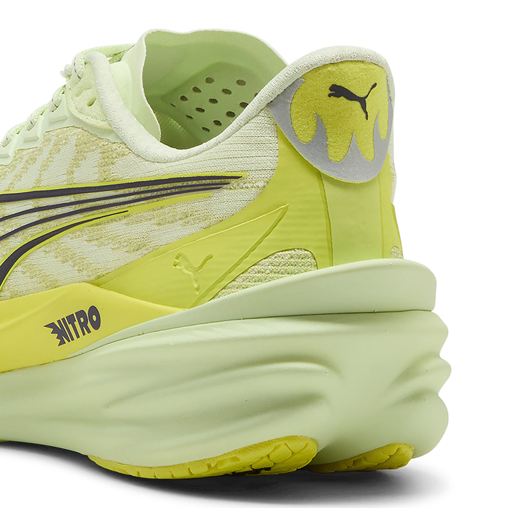 Puma Women's Deviate Nitro 4 - BlackToe Running#colour_apple-spritz-lux-lime