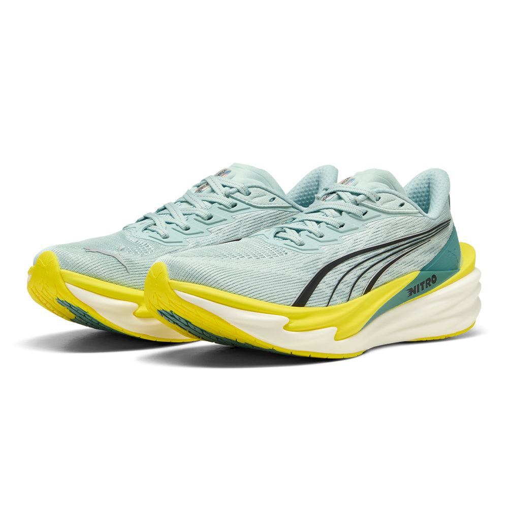 Puma Women's Deviate Nitro 4 - BlackToe Running#colour_fresh-water-nitro-blue