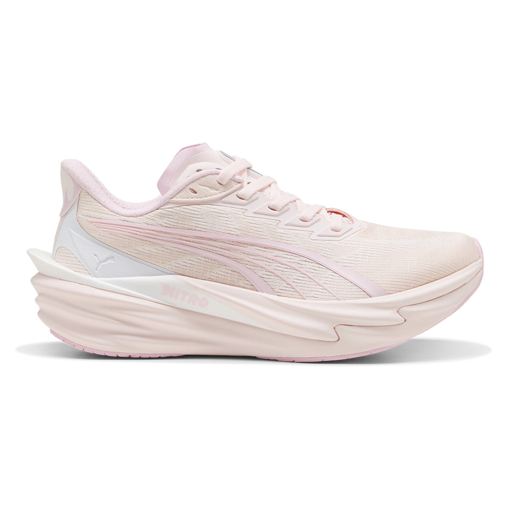Puma Women's Deviate Nitro 4 - BlackToe Running#colour_jasmine-flower-pearl-pink