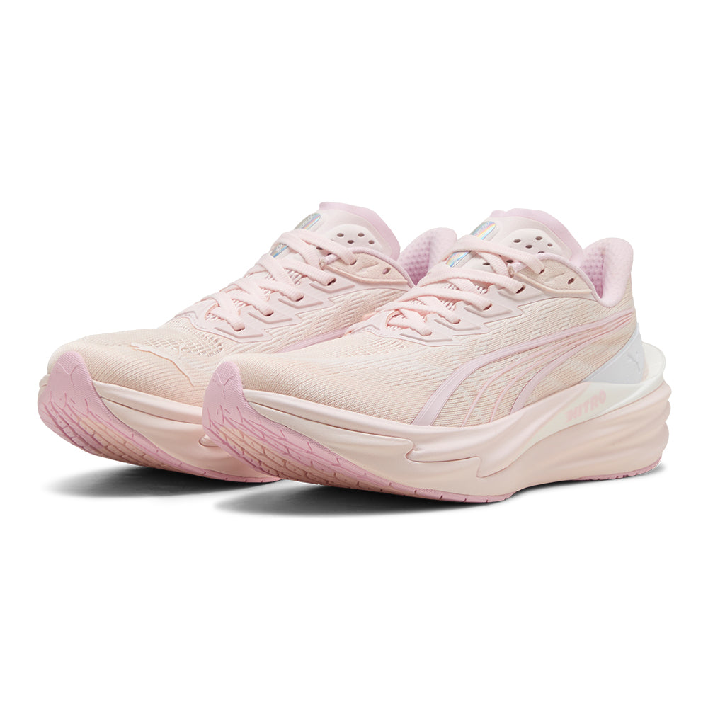 Puma Women's Deviate Nitro 4 - BlackToe Running#colour_jasmine-flower-pearl-pink