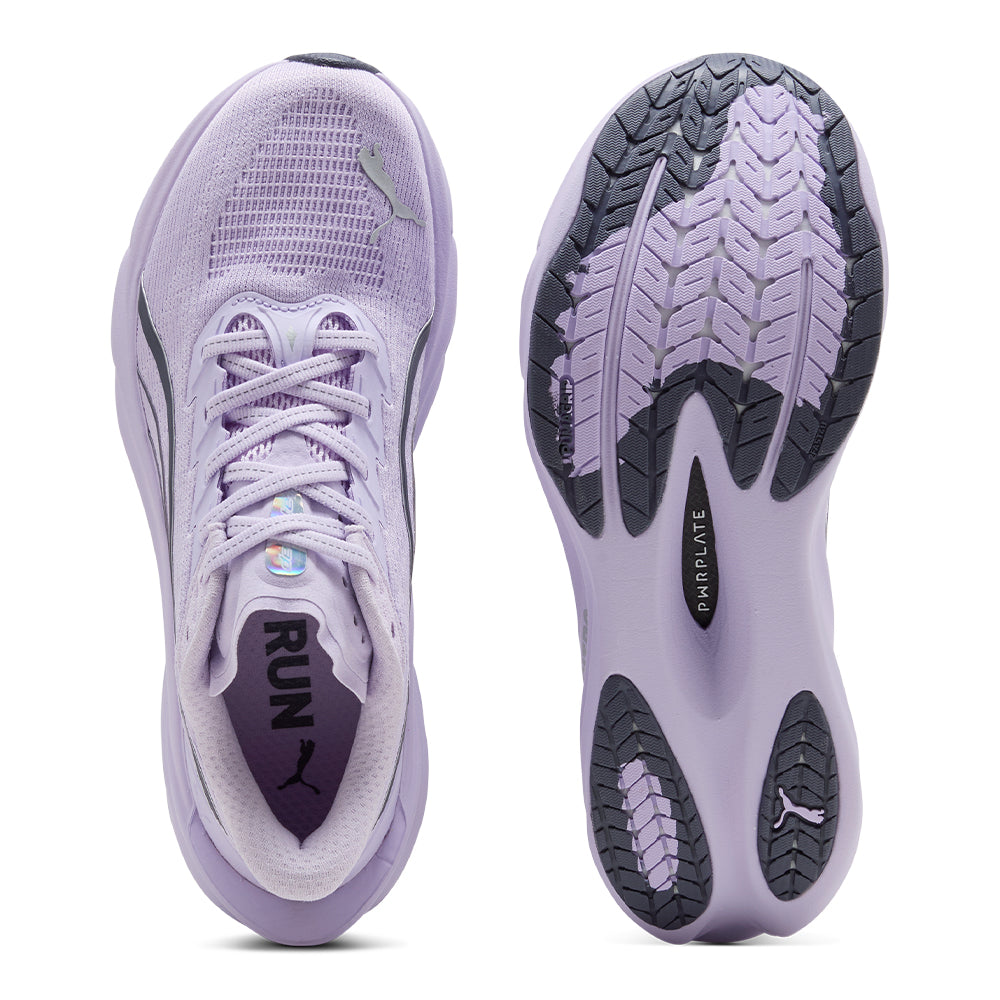 Puma Women's Deviate Nitro 4 - BlackToe Running#colour_light-lavender-inky-depths