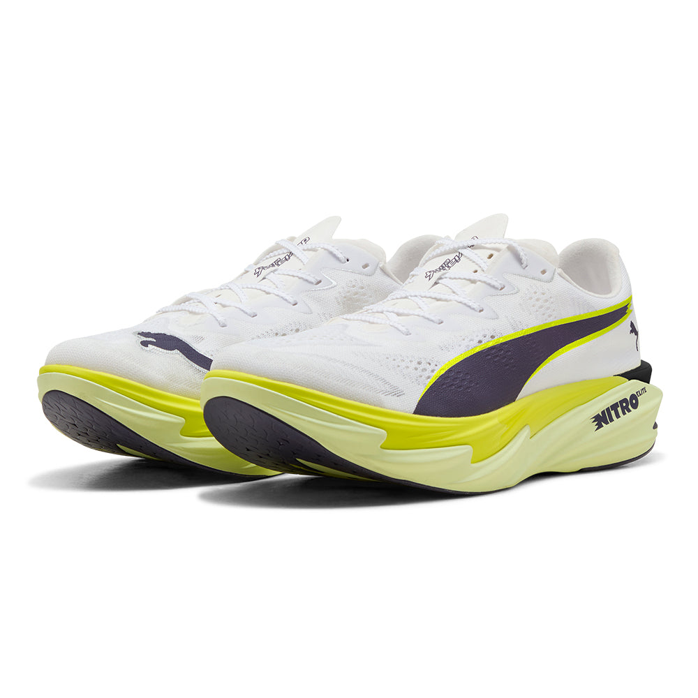 Puma Men's Deviate Nitro Elite 4 - BlackToe Running#colour_white-apple-spritz-lux-lime